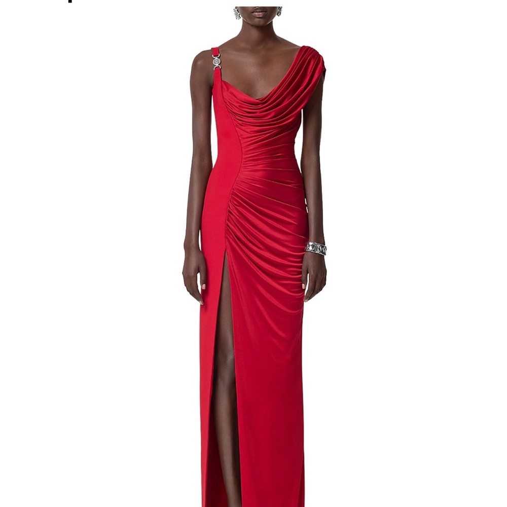 Rich red Versace gown